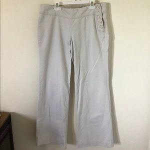 Off White Straight Leg Pants
